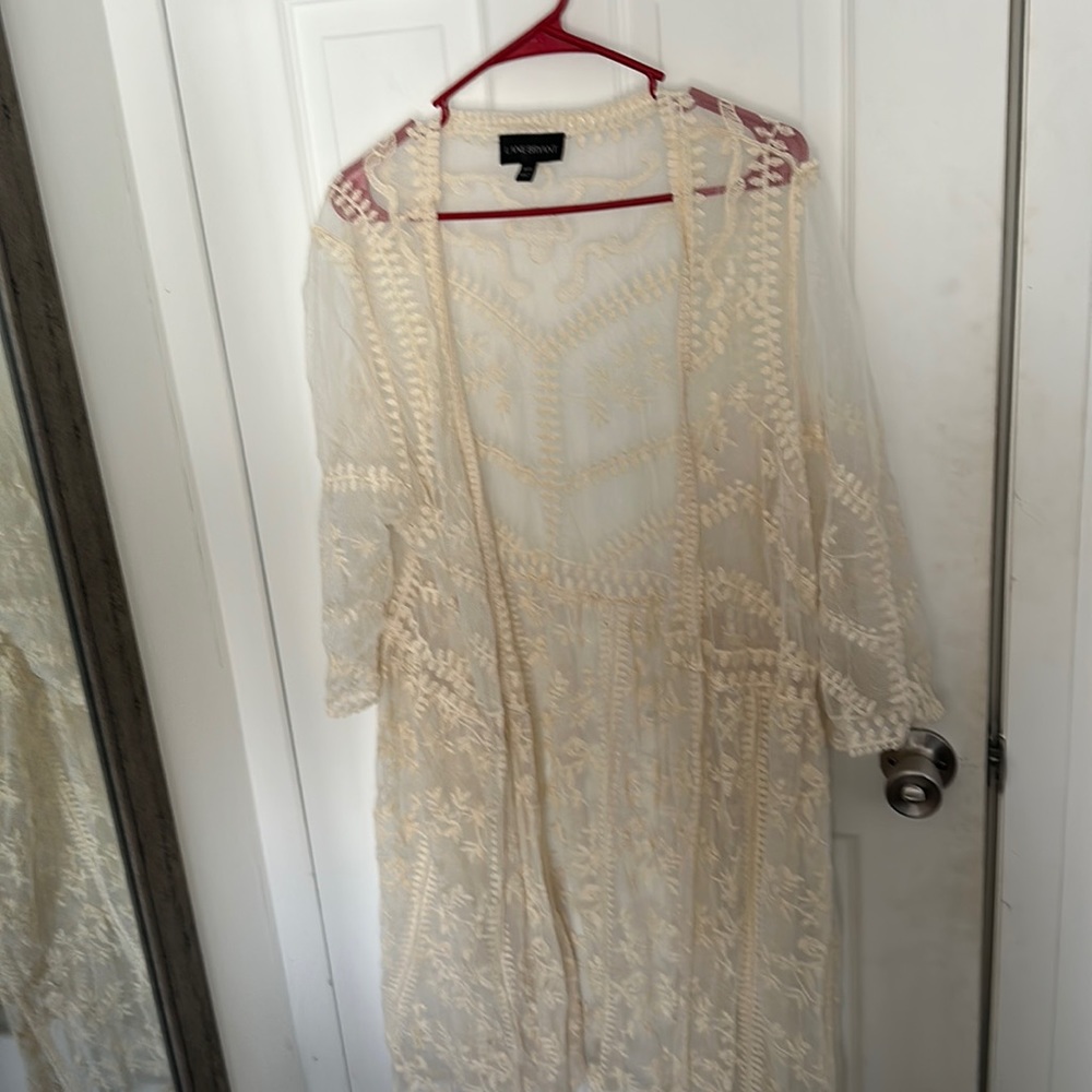Cream Open Kimono